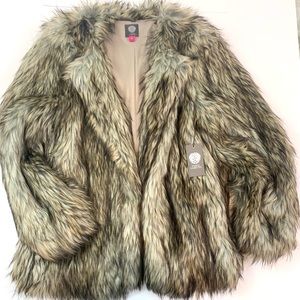 Vince Camuto faux fur coat/ jacket NWT
